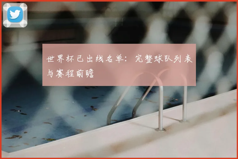 世界杯已出线名单：完整球队列表与赛程前瞻